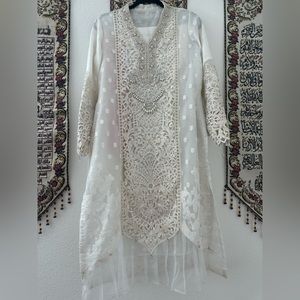 Maria B white semi formal suit brand new